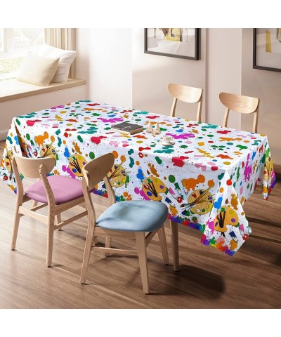 3Pcs Art Paint Party Tablecloths Disposable Art Plastic Table Cover for Boys & Girls Art Painting Them Birthday Party Supplie...