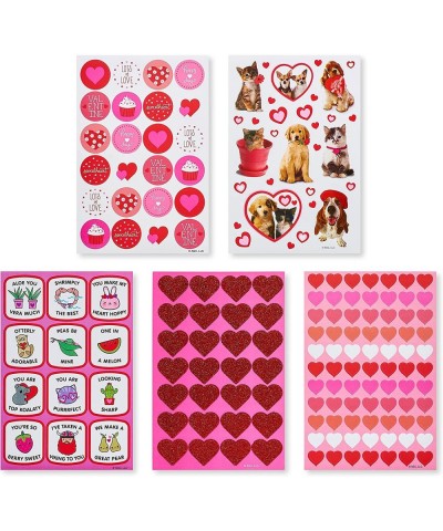 Bulk Valentine's Day Stickers Hearts and Animals (688-Count) $17.72 Kids' Stickers