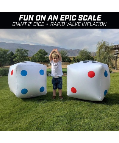 Giant 2' Inflatable Dice 2 Pack - Huge Size with Rapid Valve Inflation $42.99 Game Accessories