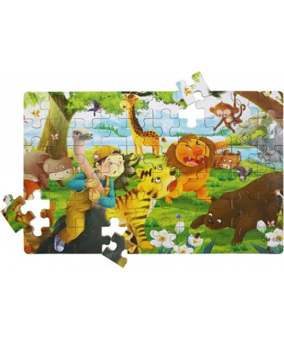 60 Pieces Animal Puzzles Kids Ages 3-5 Wooden Jigsaw Puzzles Montessori Puzzle for Toddler Educational Puzzles Gift for Girls...