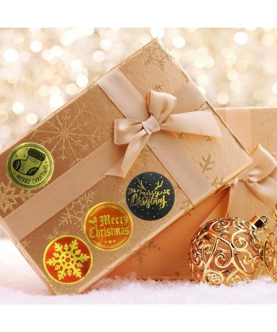 2000 PCS Christmas Stickers Roll 1 Inch Merry Xmas Sticker Removable Waterproof Round Happy Holiday Labels for Envelope Seals...