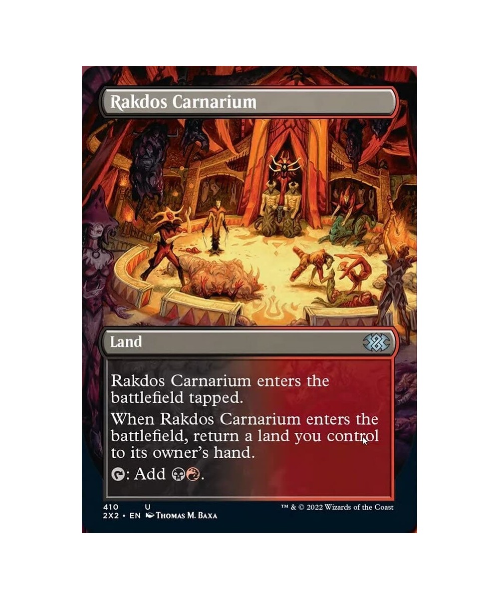 Magic: the Gathering - Rakdos Carnarium (410) - Borderless - Double Masters 2022 $10.83 Trading Cards & Accessories