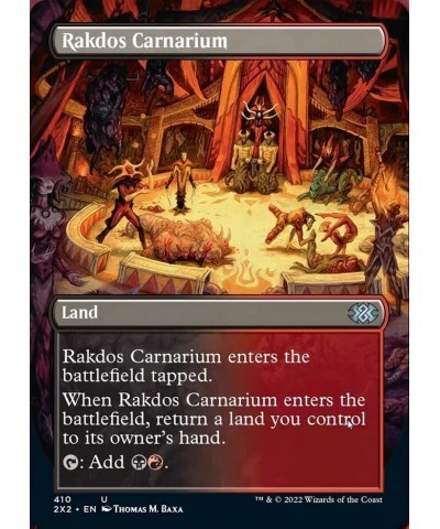 Magic: the Gathering - Rakdos Carnarium (410) - Borderless - Double Masters 2022 $10.83 Trading Cards & Accessories