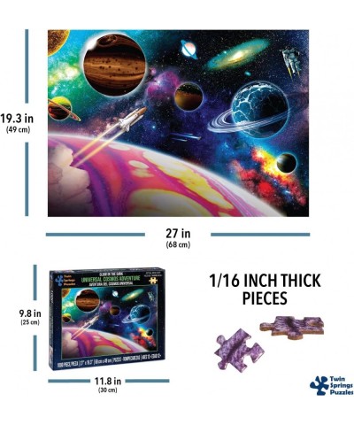 Glow in The Dark Universal Cosmos Adventure 1000 Piece Jigsaw Puzzle 1 000 pcs Puzzle $21.59 Jigsaw Puzzles