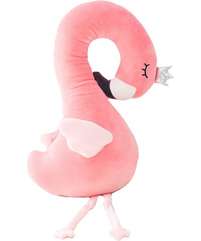 Multi Flamingo Soft Plush U-Shaped Throw Pillow Hand Warmer Plush Toy Doll $42.08 Kids' Plush Toy Pillows