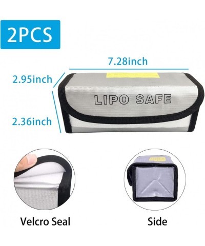 4PCS Lipo Battery Safe Bag Explosionproof  Bag for Lipo Battery Storage Transport and Charging Large Space Lipo Battery Guard...