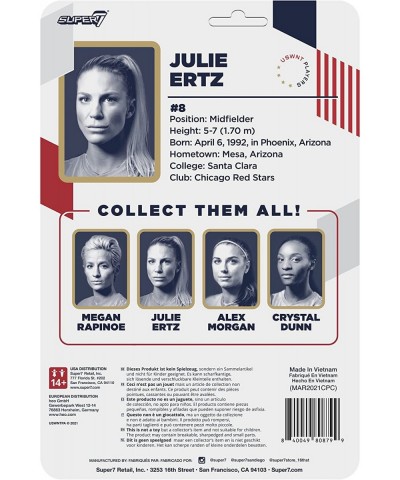 USWNT Players Julie Ertz 3.75 in Supersports Action Figure $43.44 Action Figures