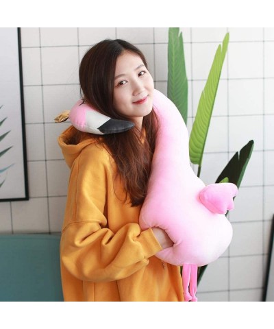 Multi Flamingo Soft Plush U-Shaped Throw Pillow Hand Warmer Plush Toy Doll $42.08 Kids' Plush Toy Pillows