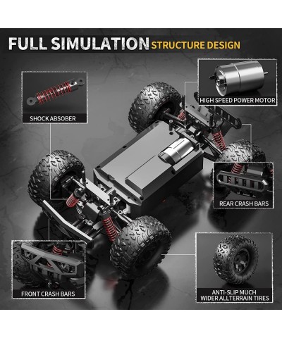 RC Cars -1:16 Scale Remote Control Car for Adults Kids 4WD High Speed 40 Km/h All Terrains Electric Vehicle Off Road RC Car M...