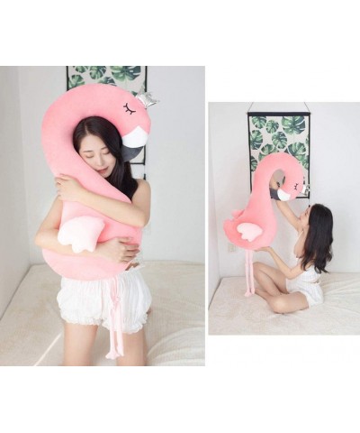 Multi Flamingo Soft Plush U-Shaped Throw Pillow Hand Warmer Plush Toy Doll $42.08 Kids' Plush Toy Pillows