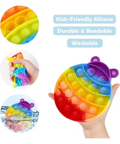 Pop Bubble Fidget Toy Gift for Kids Push 5 Pack Anxiety Sensory Set Rainbow Horse Bear Home School Office for Boys $14.82 Fid...