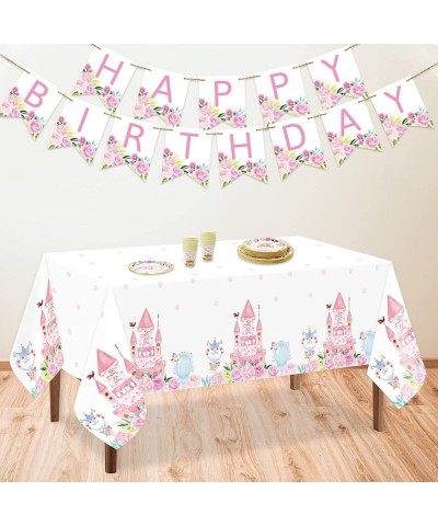 Princess Birthday Party Supplies Dinnerware Decorations Girl Themed Happy Birthday Banner Plates Tablecloth Cups Serves 24 Gu...