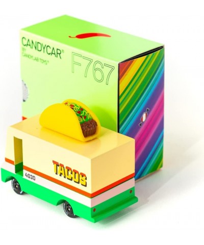 Wooden Cars and Vintage Toys for Kids - CANDYCAR® Food Truck and Stand Collection - Taco Van $38.12 Kids' Play Cars & Race Cars