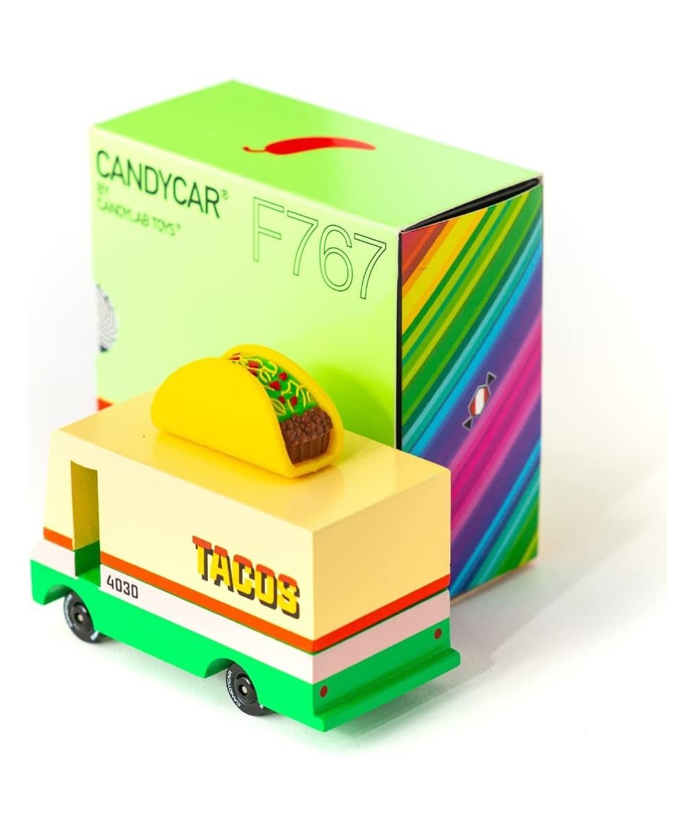 Wooden Cars and Vintage Toys for Kids - CANDYCAR® Food Truck and Stand Collection - Taco Van $38.12 Kids' Play Cars & Race Cars