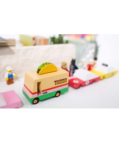 Wooden Cars and Vintage Toys for Kids - CANDYCAR® Food Truck and Stand Collection - Taco Van $38.12 Kids' Play Cars & Race Cars