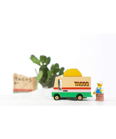 Wooden Cars and Vintage Toys for Kids - CANDYCAR® Food Truck and Stand Collection - Taco Van $38.12 Kids' Play Cars & Race Cars