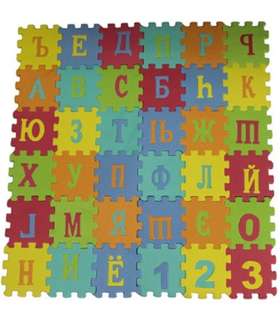 90cm Russian Alphabet Kids Carpet Foam EVA Shaggy Puzzle Crawling Russian Letters $43.72 Puzzle Play Mats