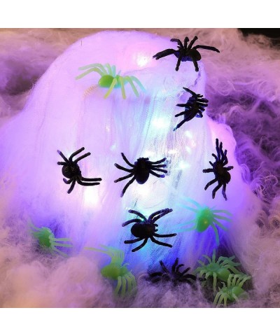 Laivomda 60 Pcs Plastic Spiders for Halloween Decorations & Party Decors Realistic Spiders Bulk Fake Spiders Halloween Prank ...