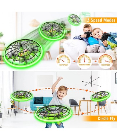 Drone Toys for Kids Cool Gifts for Boys and Girls Mini Drone with Green LED Light RC Drone with 3D Flips Headless Mode Altitu...