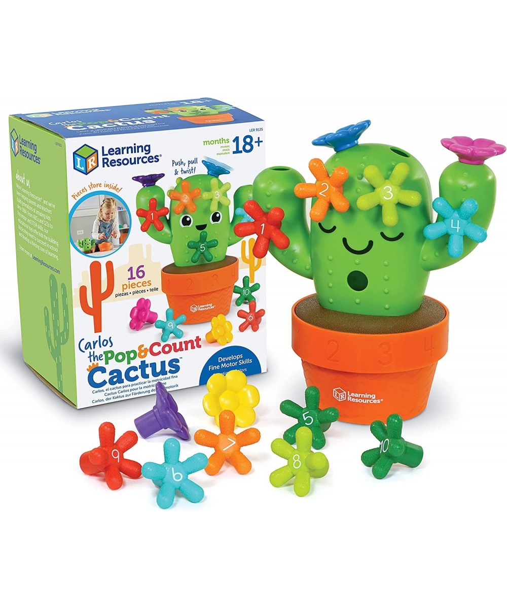 Carlos The Pop & Count Cactus - 16 Pieces Age 18+ Months Toddler Learning Toys Preschool Toys Educational Toys for Kids Gifts...