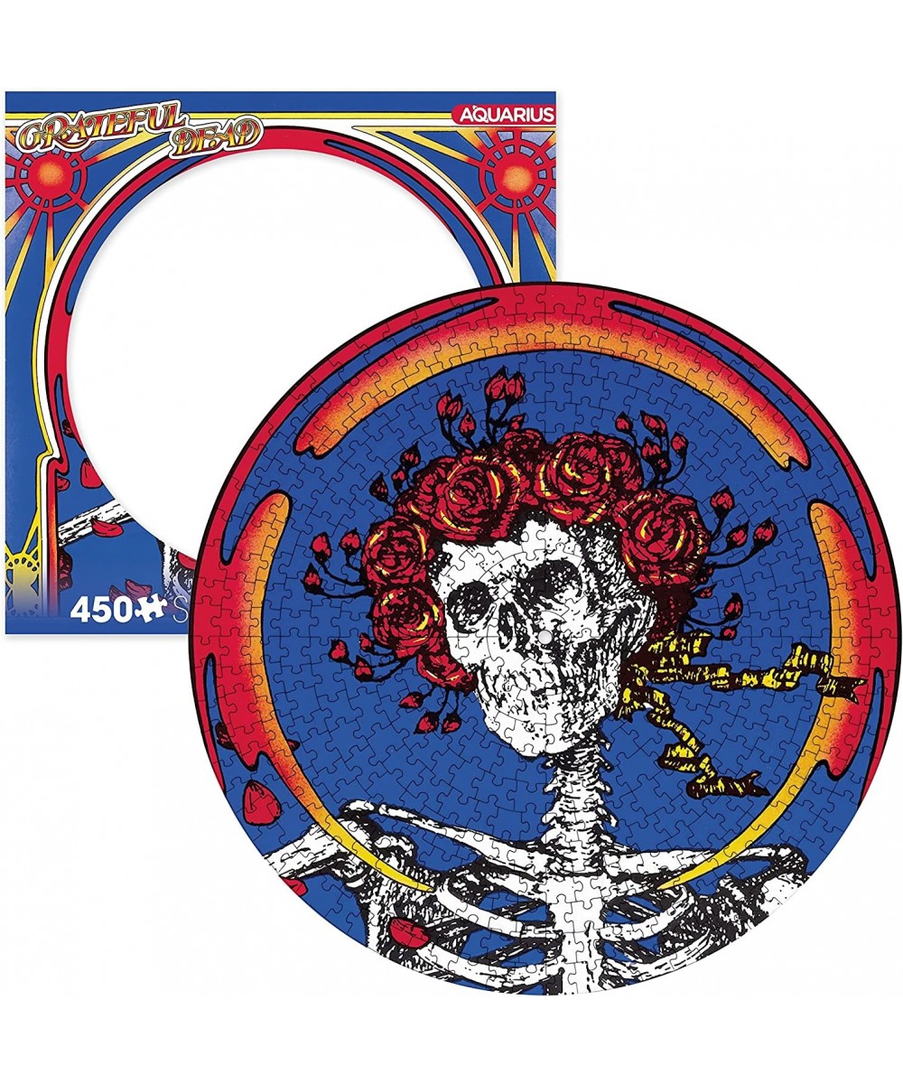 Grateful Dead Skull & Roses Record Disc Puzzle (450 Piece Jigsaw Puzzle) - Glare Free - Precision Fit - Officially Licensed M...