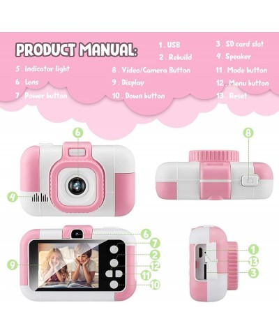 Kids Selfie Camera Christmas Birthday Gifts for Girls Age 3-10 Digital Video Cameras for Toddler Portable Toy for 3 4 5 6 7 8...