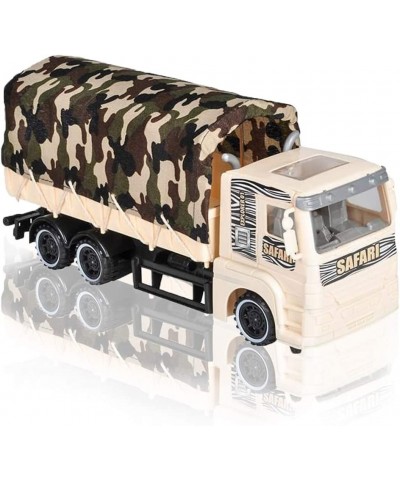 Push and Go Transportation Safari Truck - Unique Animal Figurines Storage - Durable Plastic Truck with Fabric Cover - Best Bi...