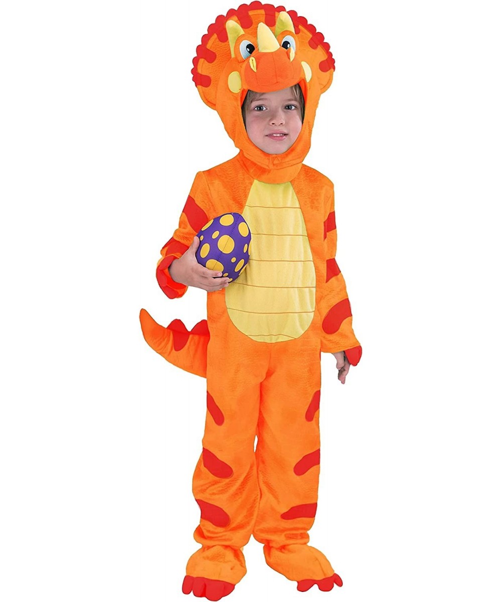 Orange Child Dinosaur Triceratops Costume for Kids Toddler Halloween Trick or Treating -S $50.18 Kids' Costumes