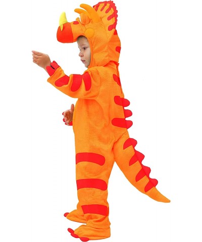 Orange Child Dinosaur Triceratops Costume for Kids Toddler Halloween Trick or Treating -S $50.18 Kids' Costumes