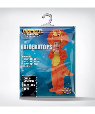 Orange Child Dinosaur Triceratops Costume for Kids Toddler Halloween Trick or Treating -S $50.18 Kids' Costumes