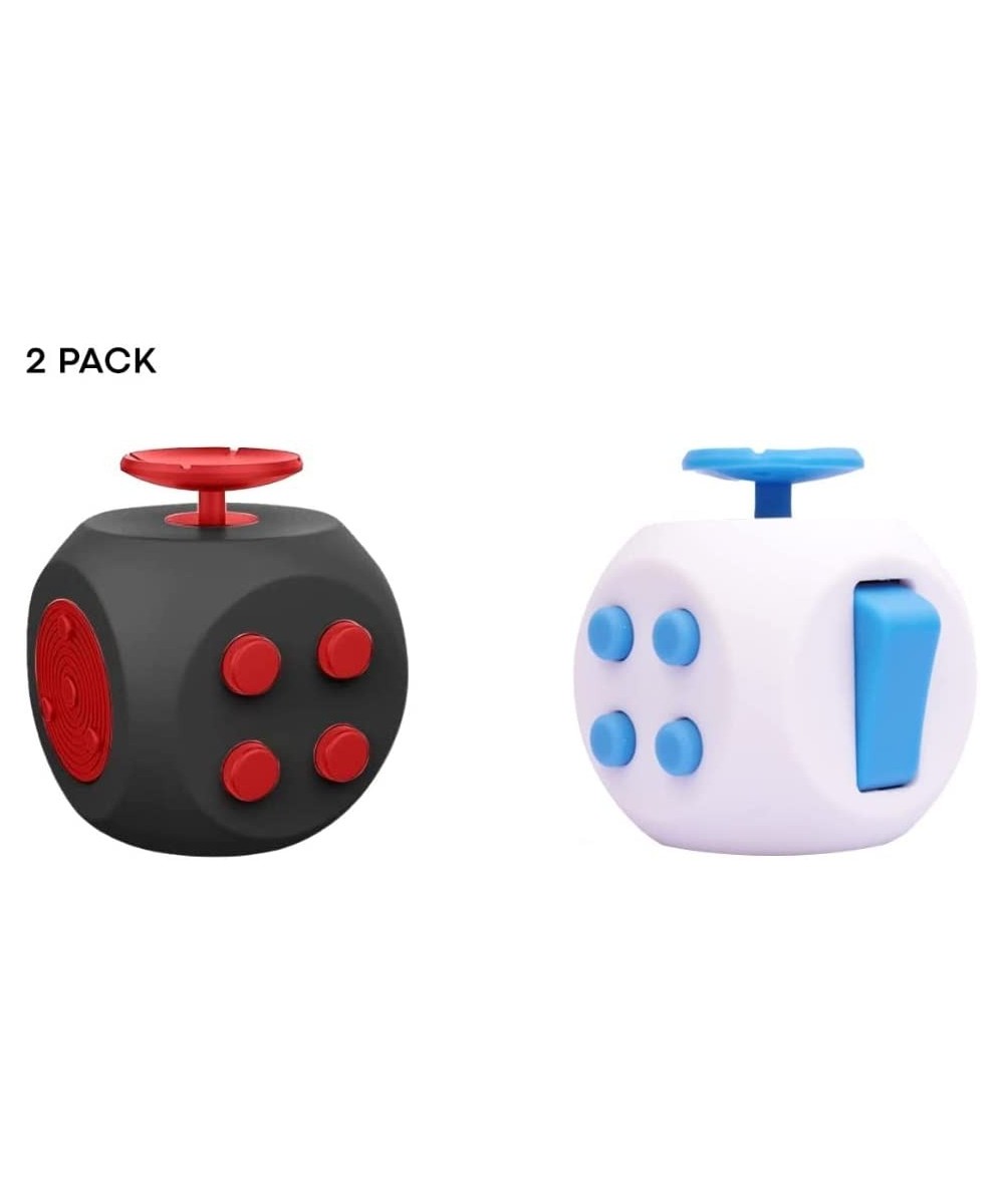 2-Pack Fidget Cubes Reduces Stress Pressure Anxiety Relief Clicker Toy for Adults & Kids (Black and Blue) $20.32 Fidget Toys