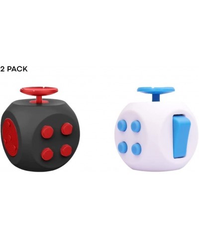 2-Pack Fidget Cubes Reduces Stress Pressure Anxiety Relief Clicker Toy for Adults & Kids (Black and Blue) $20.32 Fidget Toys