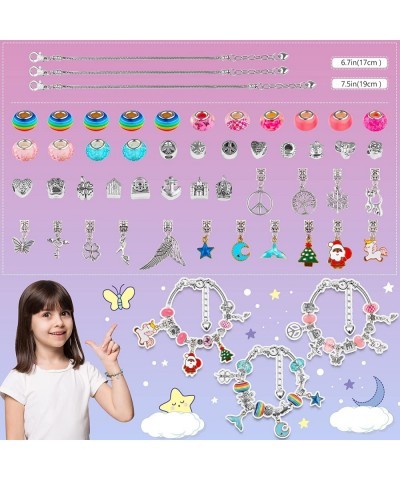 Unicorn Gifts for Girls Jewelry Making Kit - Kids Toys Arts Crafts for Kids Age 6 7 8 9 10+ Year Old Charm Bracelet Making Su...