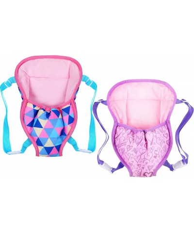 2 Pieces Baby Doll Carrier Backpacks Doll Portable Bags Doll Carrier Front Storage Bags with Straps Doll Accessories Fit for ...