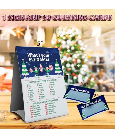 Christmas Games Sign - What's Your Elf Name Game Christmas games for families Christmas Party Games Holiday games（25C） $28.22...