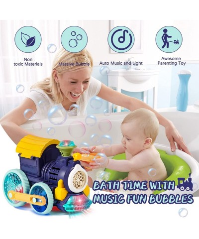 Bubble Lawn Mower Bubble Train Toys Bubble Machine Fun Bubbles Blowing with Colorful Lights Music Outdoor Car Push Toys Chris...