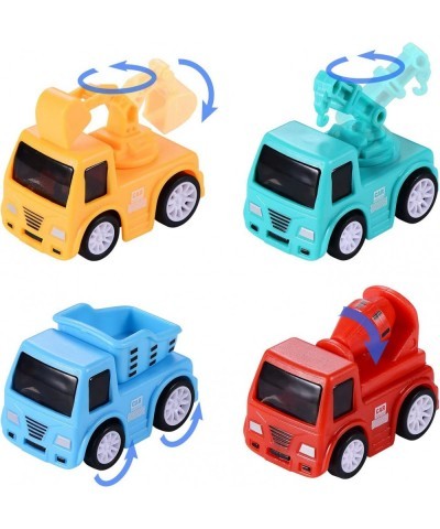 8 Pack Mini Cars Toys for Toddlers 2 3 Years Old Boys with Play Mat Friction Powered Construction Truck Toys for 2 Year Old B...