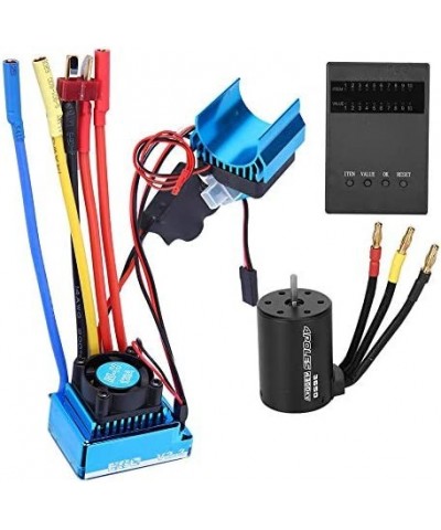 Motor ESC 45A/60A/80A/120A Alloy 1:10 Scale Remote Control Motor Brushless ESC Set --3650 Motor 4300KV+Brushless ESC + Heat S...