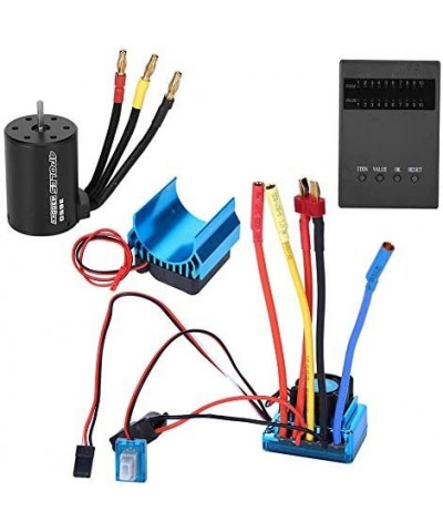 Motor ESC 45A/60A/80A/120A Alloy 1:10 Scale Remote Control Motor Brushless ESC Set --3650 Motor 4300KV+Brushless ESC + Heat S...