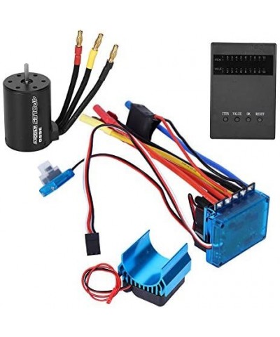 Motor ESC 45A/60A/80A/120A Alloy 1:10 Scale Remote Control Motor Brushless ESC Set --3650 Motor 4300KV+Brushless ESC + Heat S...