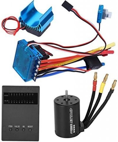 Motor ESC 45A/60A/80A/120A Alloy 1:10 Scale Remote Control Motor Brushless ESC Set --3650 Motor 4300KV+Brushless ESC + Heat S...