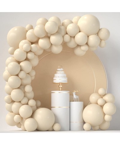 Ivory White Balloons 84 pcs Cream White Balloons Garland Arch Kit 5 inch +12 inch +18 inch Nude Balloons Happy Birthday Ballo...