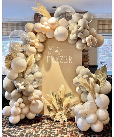 Ivory White Balloons 84 pcs Cream White Balloons Garland Arch Kit 5 inch +12 inch +18 inch Nude Balloons Happy Birthday Ballo...