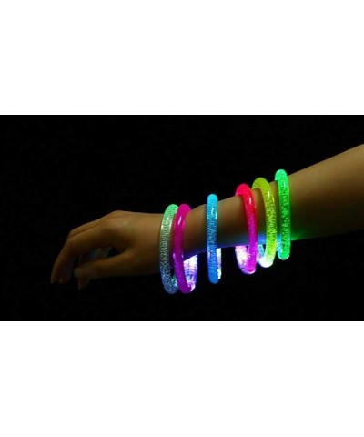 25 Glow LED Bracelet Wristbands Light Up Glow in The Dark Party Favors Supplies Concerts Birthday 4th of July New Years Eve W...