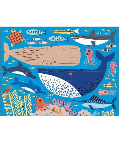 Oceans of The World Level Up! Puzzle Set from Mudpuppy Includes 4 Jigsaw Puzzles with 16 – 28 Pieces Features Beautifully Ill...