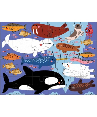 Oceans of The World Level Up! Puzzle Set from Mudpuppy Includes 4 Jigsaw Puzzles with 16 – 28 Pieces Features Beautifully Ill...