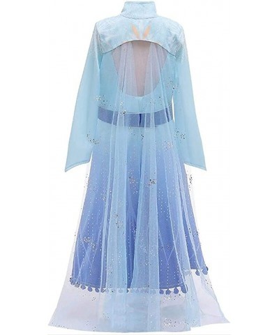 Princess Dress for Girls Birthday Dress Up for Little Girls Halloween Carnival Party Cosplay Fancy Costumes 3PCS Outfit Blue ...