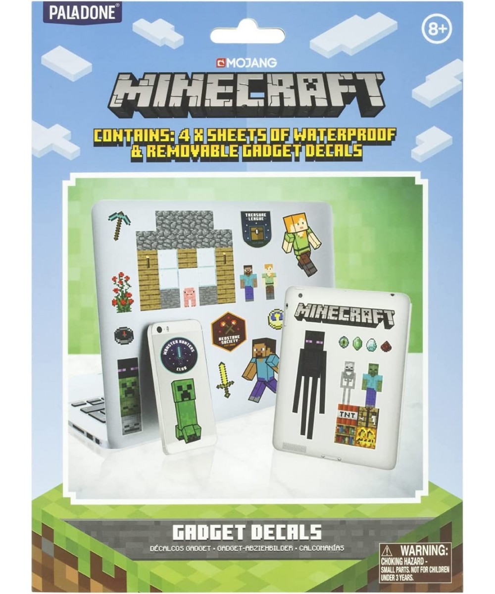 Minecraft Gadget Decals - Includes 4 Sheets Removable Vinyl Stickers $22.29 Kids' Stickers