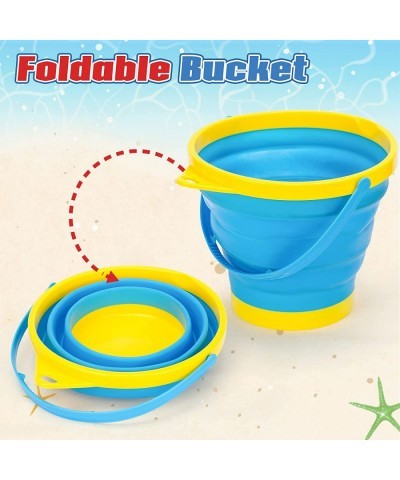 Beach Toys Set Foldable Beach Bucket Collapsible Seach Toys with Truck Sand Molds Beach Pails for Toddlers Indoor Outdoor $29...