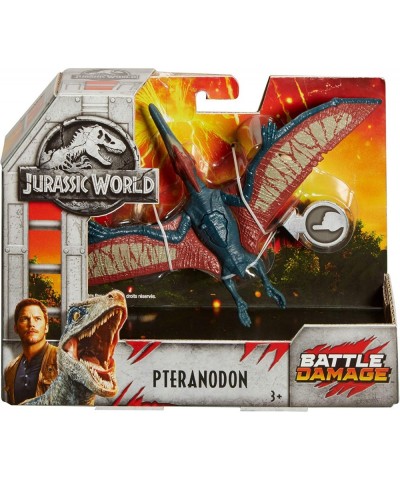 Jurassic World Battle Damage Pteranodon Figure [Colors May Vary] $82.52 Kids' Play Dinosaur & Prehistoric Creature Figures